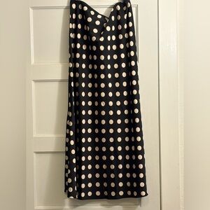 a new day Black and Cream Polka Dot A-Line slip  Skirt